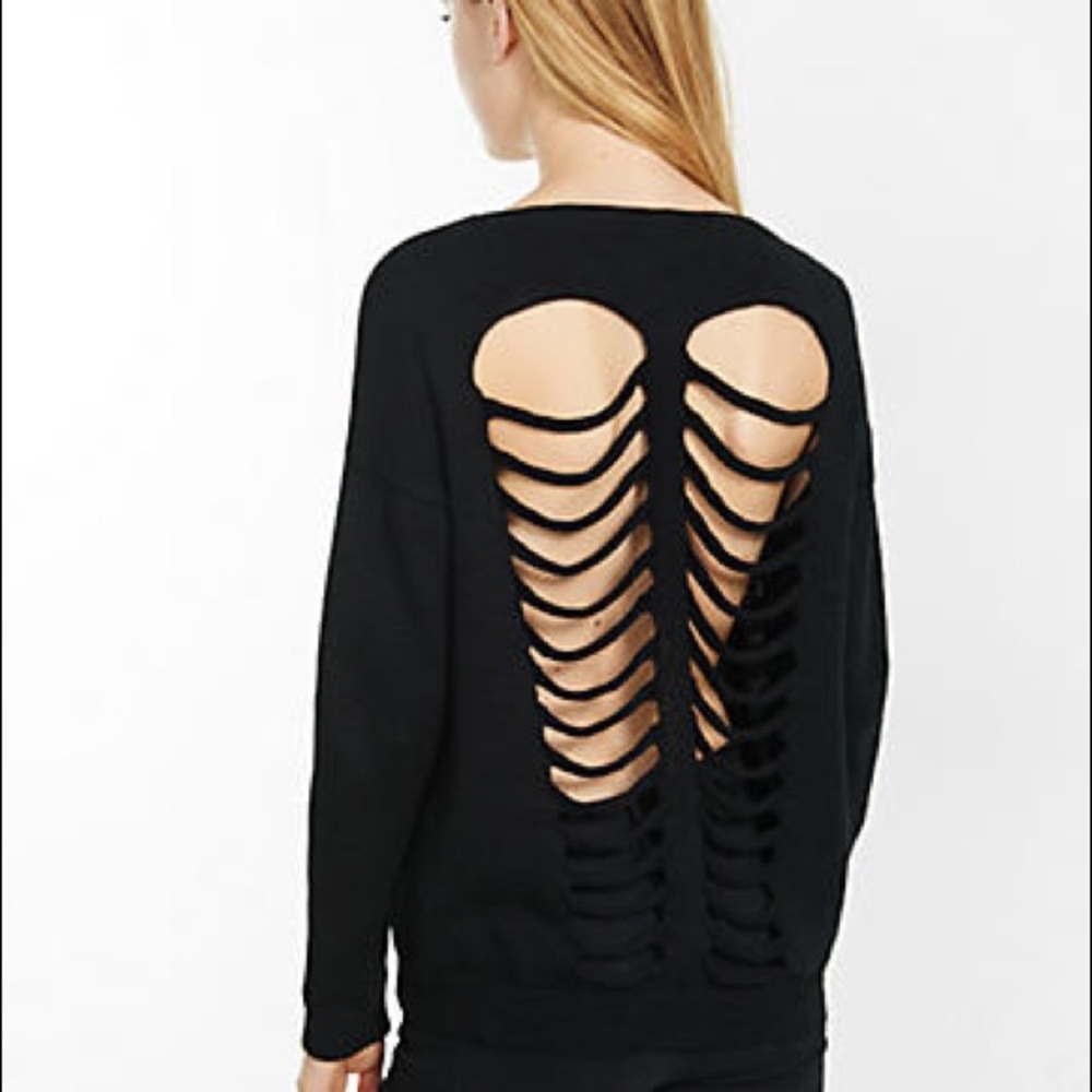 Double Slash Back Sweater
